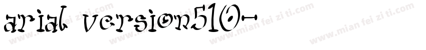 arial version510字体转换